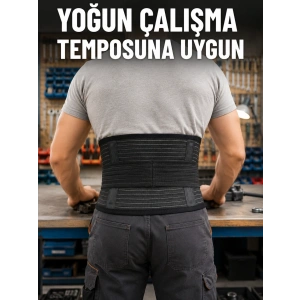 Bel Destek Korsesi Çift Sıkma Bantlı Ayarlanabilir Elastik Bel Kemeri