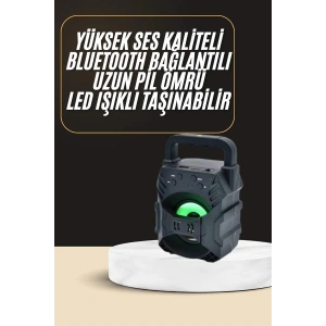 Bluetooth Hoparlör Android Ve İos Uyumlu Ses Bombası Usb Girişli Taşınabilir