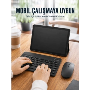 Bluetooth Klavyeli Android Tablet Seti Sım Kart Destekli Kablosuz Mouse Ve Mobil Çalışma Deneyimi