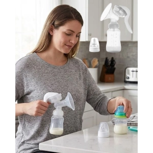 Bpa İçermez Manuel Anne Sütü Pompası Biberon Başlıklı Ergonomik