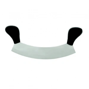 Bursa Paslanmaz Çift Saplı Pizza Satır, Zırh Bıçağı 25 Cm