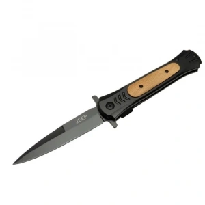 Çakı Black 22 Cm Yarı Otomatik , Kemerlikli