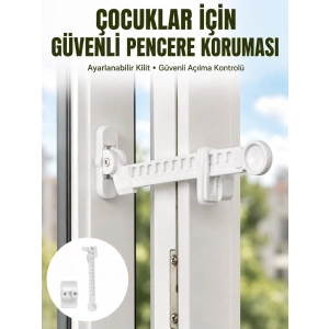Cam Pencere Açılma Kontrol Kilidi Kolay Montaj 3’lü Yeni Nesil