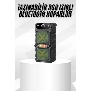 Çift Çıkışlı Güçlü Bataryalı Kablosuz Yüksek Ses Kaliteli Bluetooth Hoparlör
