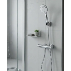 Çok Fonksiyonlu 4 Modlu El Duşu Başlığı Krem Duş Seti Spiral Hortumlu