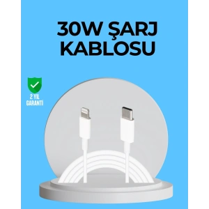 Dayanıklı Tpe Lightning Kablo – 30w Hızlı Şarj Ve Veri Transferi