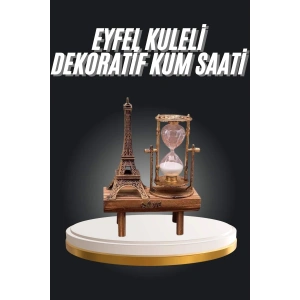 Eyfel Kuleli Kum Saati Dekoratif Hediyelik Eşya Retro Eyfel Kulesi