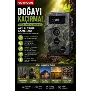 Fotokapan Kamera 3 Sensör 16mp Full Hd 1080p Gece Görüşlü 2 Inç Lcd Ekran