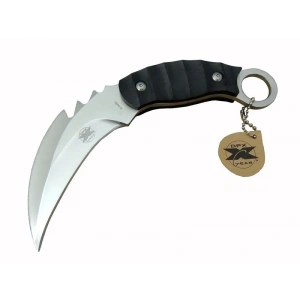 Gear Kargo X 0485 Tırtıklı Karambit Outdoor Bıçak 20 Cm - Kılıflı