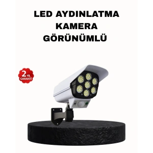 Güneş Enerjili Güvenlik Işığı Dış Mekan 5 Eksen Ayarlı Ve Pır Hareket Sensörlü