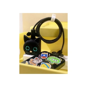 Iphone 18w/20w Uyumlu Şarj Aleti Kılıfı, Şarj Kablosu Örme Atı, Toparlayıcı,