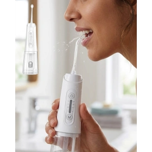 Kablosuz Ağız Duşu 320 Ml Su Tanklı 4 Modlu 5 Başlıklı Temizlik Cihazı