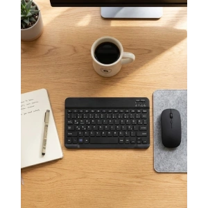 Kablosuz Klavye Ve Mouse Kombosu Bluetooth Uyumlu Sessiz Set