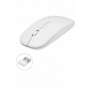 Kablosuz Mouse Fare Şarjlı Bluetooth Wireless Çift Modlu Sessiz