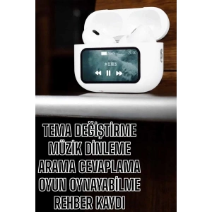 Kablosuz Yeni Nesil Bluetooth Bağlantılı Dokunmatik Ekranlı Kulak İçi Pro