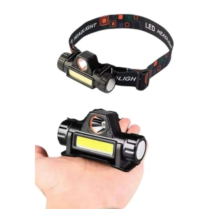 Kafa Lambası Çalışma Işığı Süper Parlak Mıknatıslı Lityum Lion Pilli