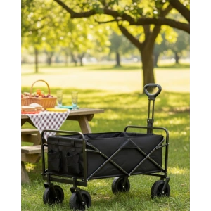 Katlanabilir Eşya Taşıma Arabası Kamp Plaj Ve Bahçe Kullanımına Uygun