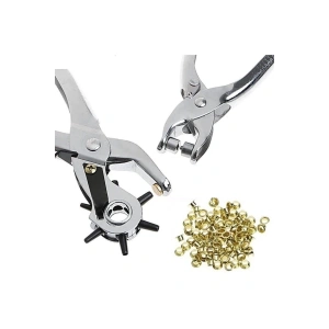 Kemer Delme Ve Perçin Pensesi Ikli Set Deri Plastik Delici