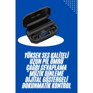 Kulaklık Bluetooth 5.2 Kablosuz Kulakiçi Rgb Işıklı Çift Mikrofonlu