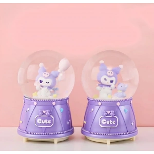 Kuromi Işıklı Müzikli Kar Küresi Orta Boy Alk3118