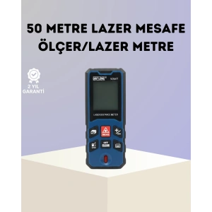 Lazer Metre 50 Mt Hassas Ve Hızlı Ölçüm Özellikli