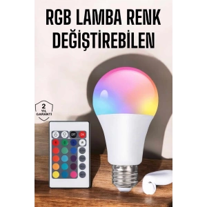 Led Ampul Enerji Dostu Rgb Işıklı 100w Led Işık