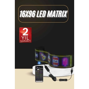 Led Ekran Matrix Panel En Büyük Boy 16x96 Araba Yazısı