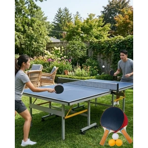 Masa Tenisi Seti Raket Ve Toplu Eğlenceli Aile Ve Arkadaş Oyunu
