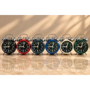 Metal Çift Zilli Çalar Saat Alk6458