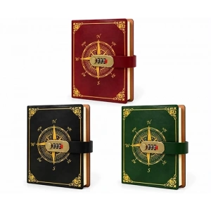 Özel Tasarım Şifreli Deri Defter  Alk3952