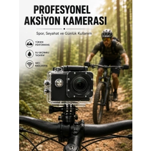 Profesyonel Çekimler İçin 4k Ultra Hd Wifi Spor Kamerası