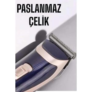 Profesyonel Şarjlı Saç Ve Sakal Traş Makinesi Kolay Kullanım