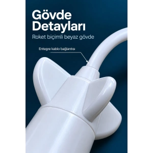 Projeksiyon Lambası Usb Bağlantılı Çevirmeli Netlik Ayarlı
