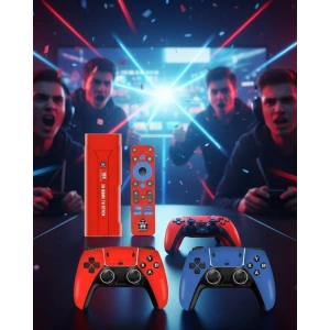 Retro Android Game Stick 64gb 10k Hd Çift Kişilik Oyun Konsolu