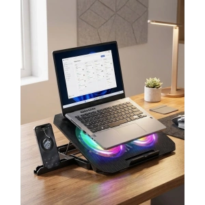 Rgb Fanlı Laptop Soğutma Standı Usb Girişli Notebook Yükseltici