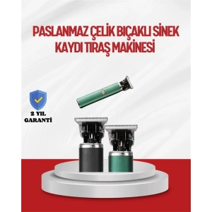 Saç Sakal Ense Paslanmaz Çelik T-bıçak Vücut Tıraş Makinesi