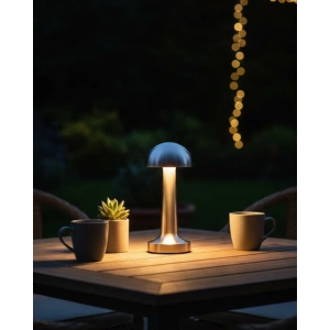 Şarjlı Kablosuz Mantar Masa Lambası Dokunmatik 3 Renk Led Modern Tasarım