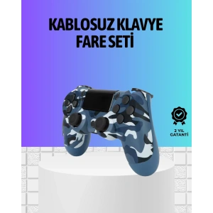 Şarjlı Kablosuz Ps4 Oyun Kolu Titreşimli Hassas Kontrol