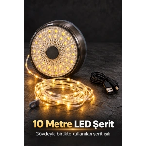 Şarjlı Kamp Lambası Ve Çok Modlu Led Şerit Işık