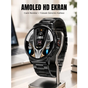 Şık Metal Kasa Ve Değiştirilebilir Kordonlarla Sw80 Smartwatch Yeni Nesil