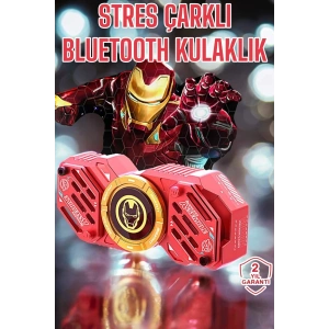 Stres Çarklı Bluetooth Kulaklık Kablosuz Kırmızı Yüksek Ses Kaliteli