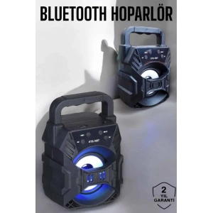 Taşınabilir Bluetooth Hoparlör Led Işıklı Uzun Pil Ömrü