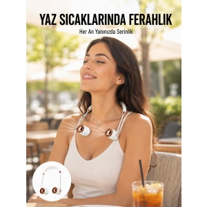 Usb Şarjlı Katlanabilir Boyun Fanı | 3 Kademeli, Sessiz Ve Taşınabilir Tasarım Yeni Nesil