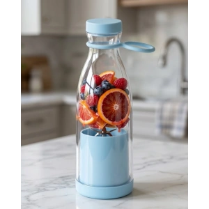 Usb Şarjlı Mini Blender 380 Ml Taşınabilir Smoothie Yapıcı Pratik Kullanım