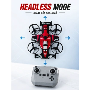 Uzaktan Kumandalı Araba Drone 3 Hız Kademeli 360° Dönüş Ve Headless Mode Özellikli