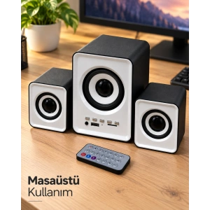 Uzaktan Kumandalı Masaüstü Multimedya Hoparlör