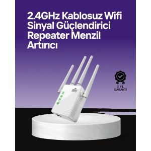 Wps Destekli 2.4ghz + 5ghz Wifi Sinyal Güçlendirici