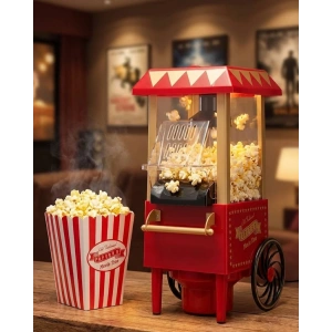 Yağsız Popcorn Makinesi Sıcak Hava İle Hızlı Patlatma