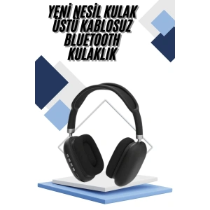 Yeni Nesil Bluetooth Kulaklık Kulak Üstü Anc Özelliği Yüksek Ses Kaliteli