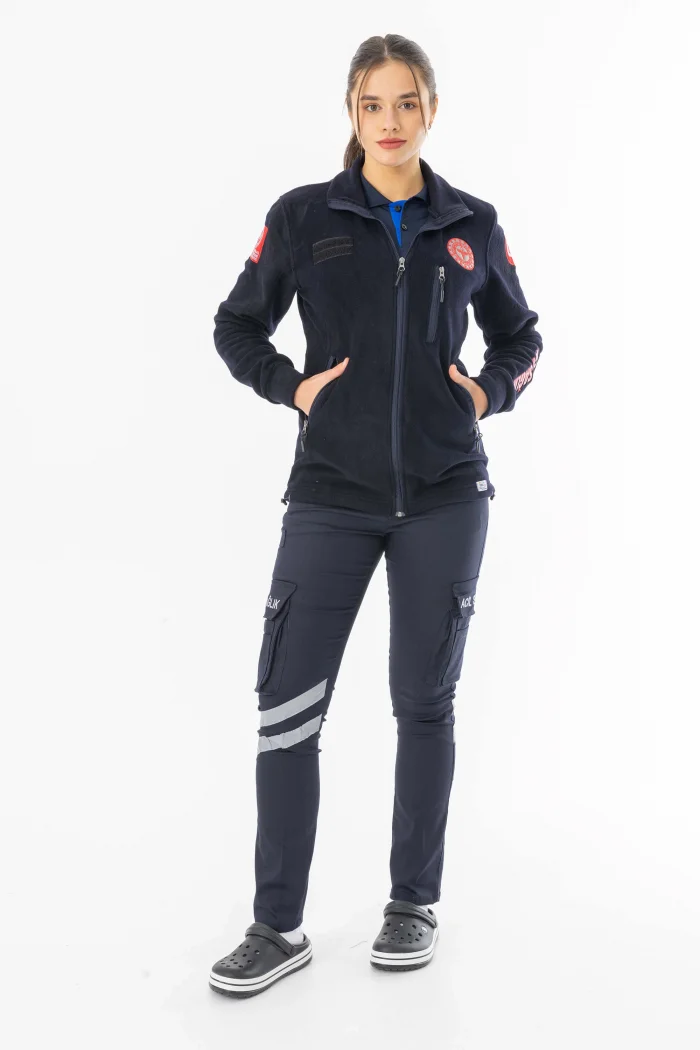 112 Acil Tıp Teknisyeni Fermuarlı Polar Ceket Unisex (ATT006)